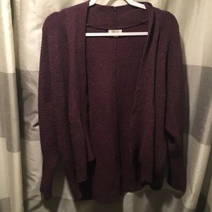 Cozy Purple Cardigan